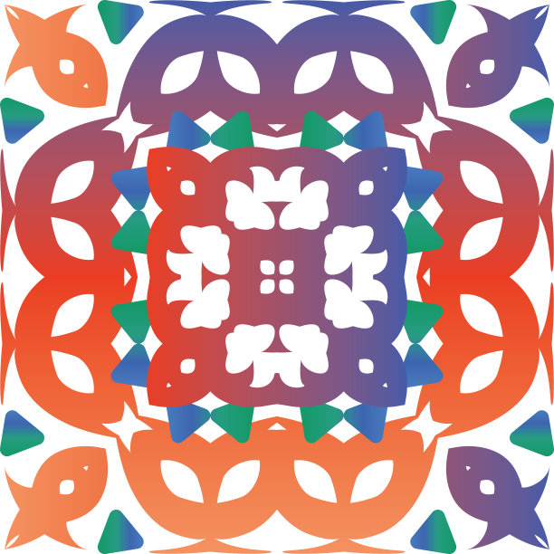 瓷砖中的民族动机图片下载