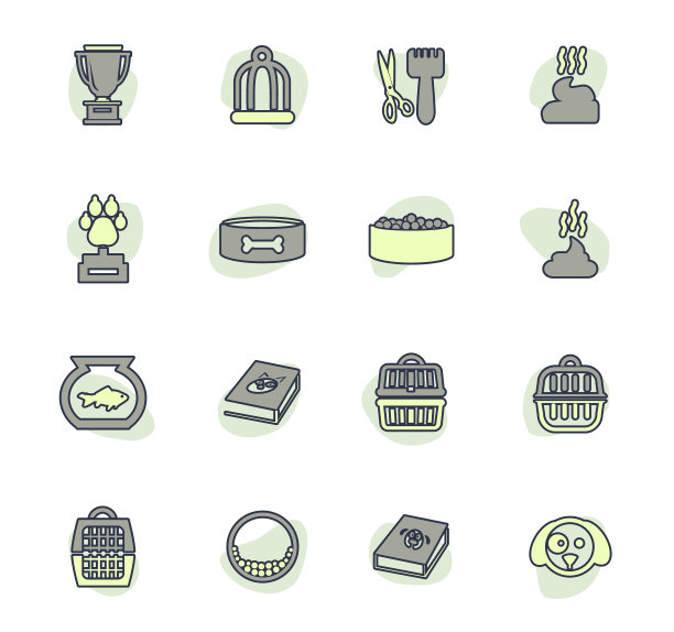 宠物商品图标集图片下载