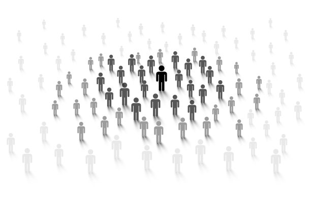 在全球网络上连接人们。社交网络的概念。向量图片下载