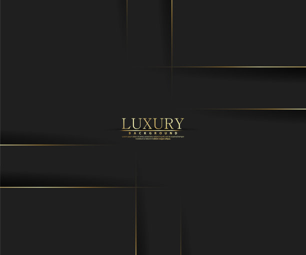 优质的背景。抽象的豪华模式。金色闪光条纹背景。抽象的金色线条纹理。黑色模式矢量插图。图片下载