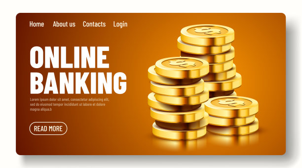 越来越多的黄金美元硬币孤立在黑暗的背景。经济学的概念。图片下载