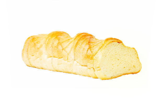 切片面包孤立在白色背景图片下载