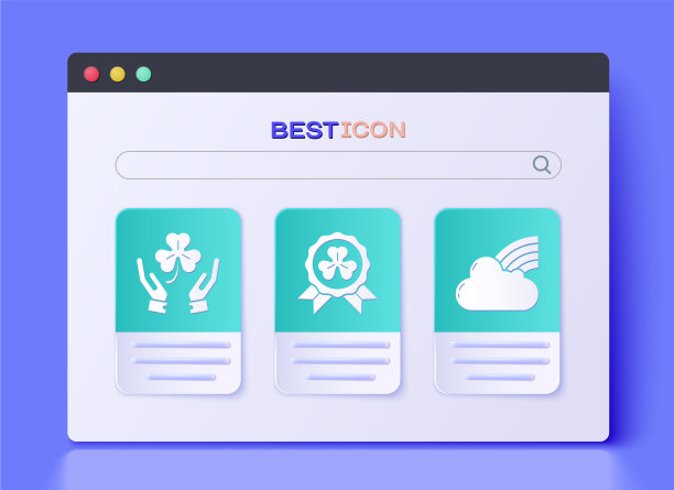 设置奖章与四叶三叶草人类的手图片下载
