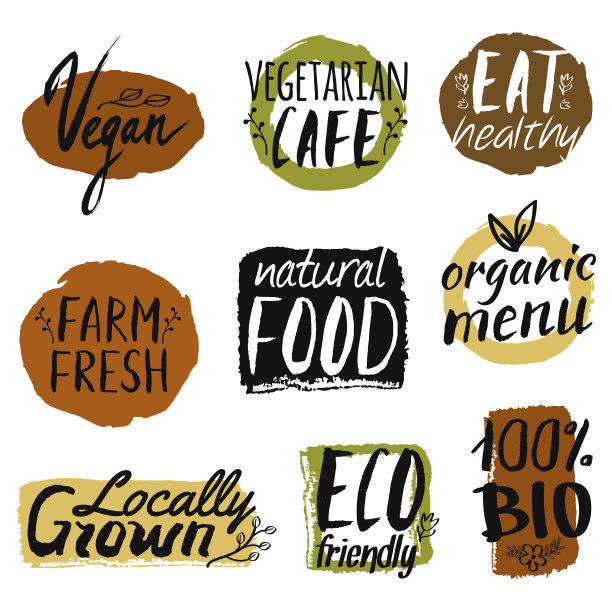 设置健康生态和有机食品标签即可图片下载