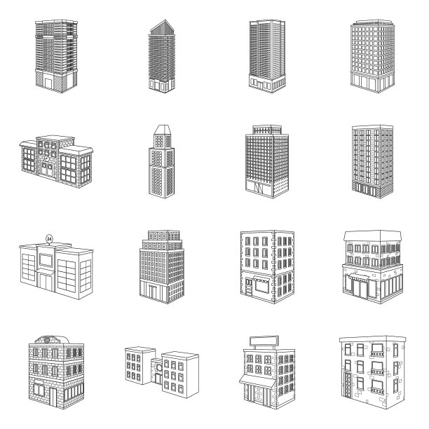 设计家居及公寓标识套图片下载