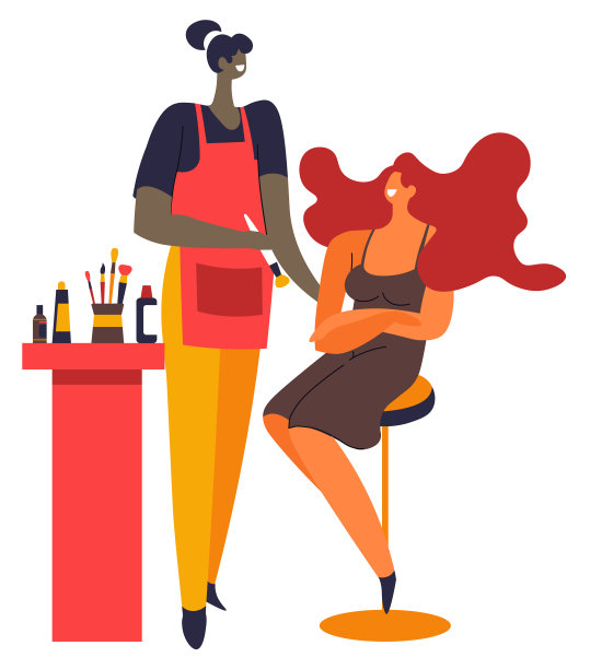 化妆师及美容院客户应用图片下载