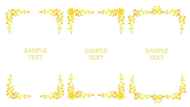 套优雅的框架材料图片下载