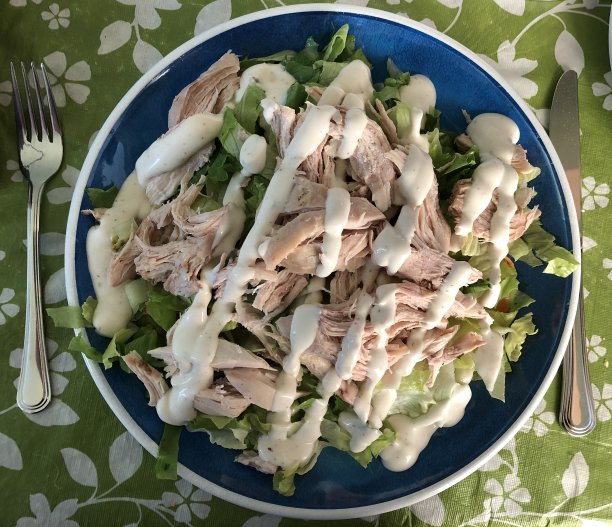 自制鸡肉和田园沙拉图片下载