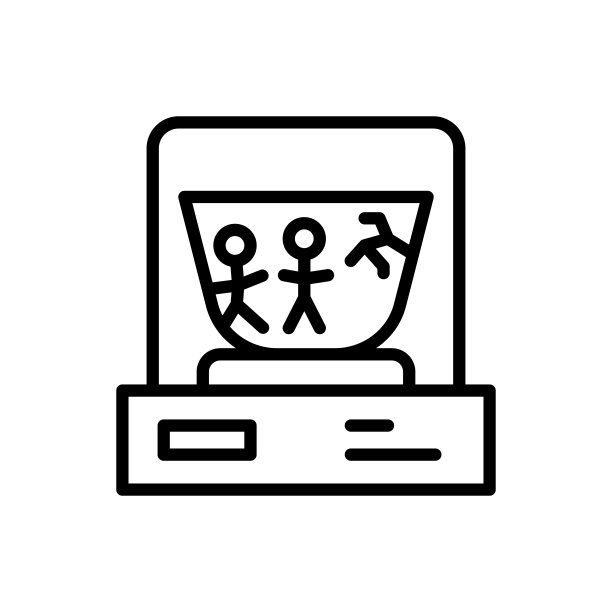 花瓶博物馆图标，用于UI和UX的简笔历史元素矢量图图片下载