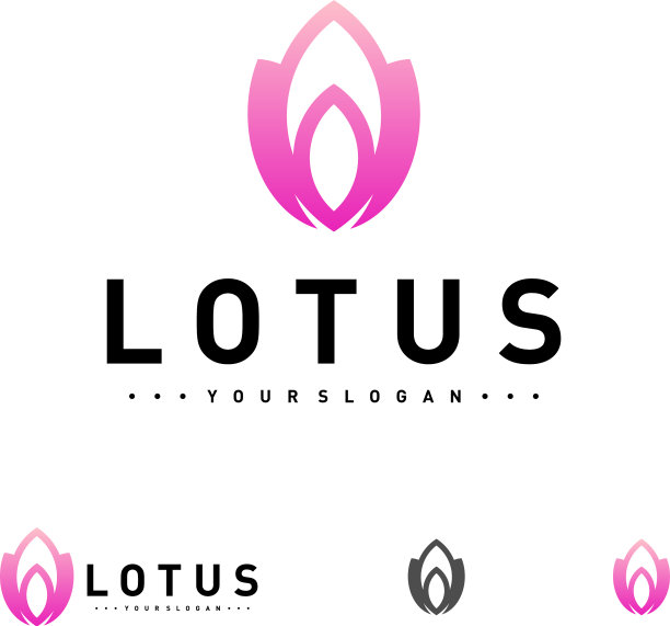 豪华莲花标识设计模板莲花花图片下载