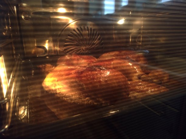 烤箱烤鸡肉或火鸡图片下载