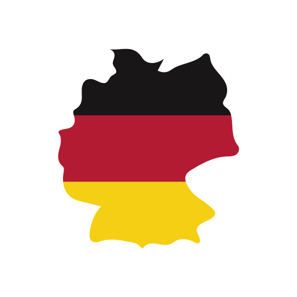 地图德国的背景旗帜图片下载