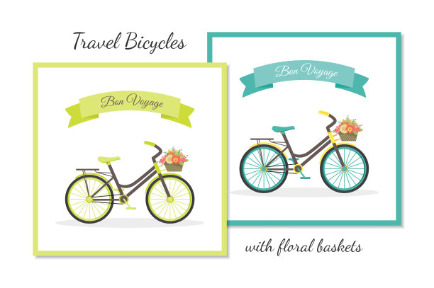 美丽平坦的乡村自行车图片下载