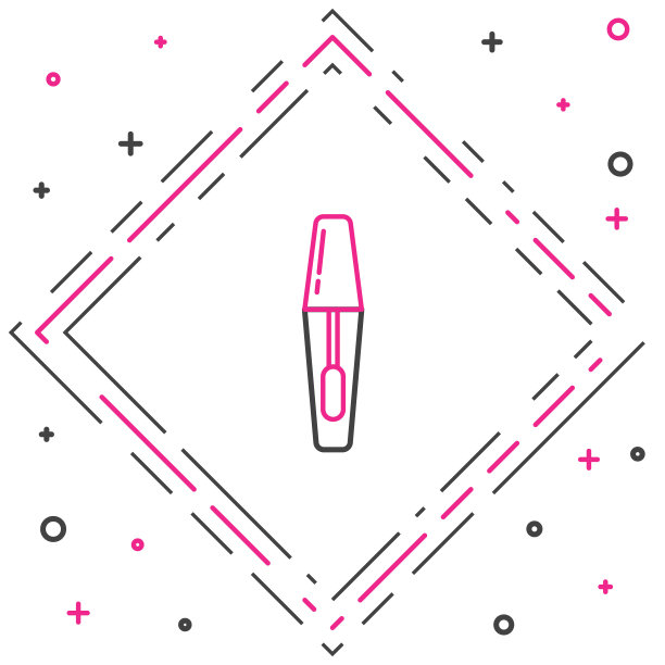 线睫毛膏刷图标隔离在白色背景。色彩斑斓的轮廓的概念。矢量图图片下载