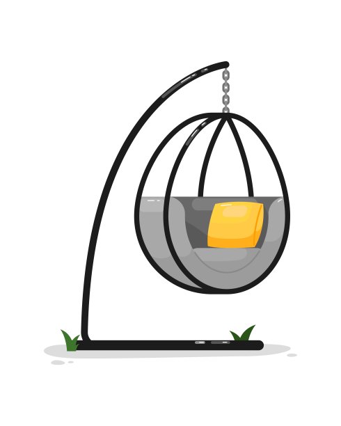 挂在椅子上。孤立于当代椅子之外图片下载