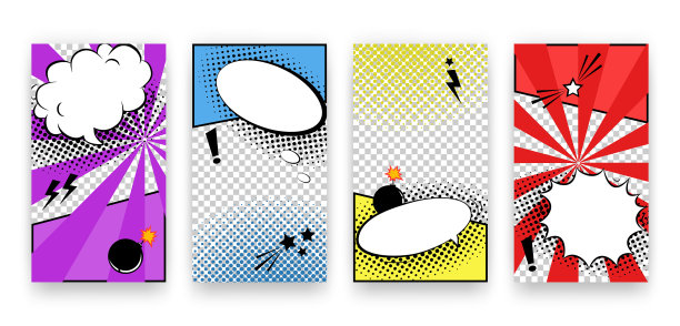 社交媒体的时尚可编辑集模板图片下载