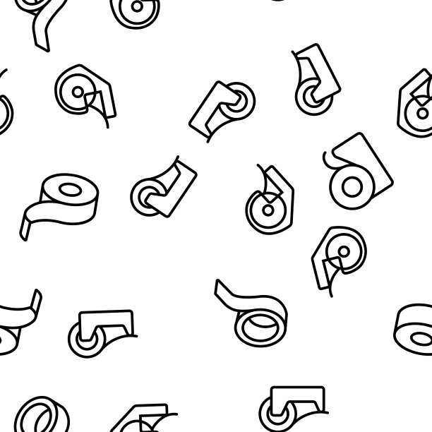 胶带透明矢量无缝模式图片下载