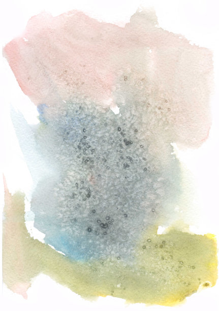 抽象的水彩飞溅。水彩多色下降。图片下载