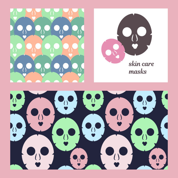 用美容面具设置图案图片下载