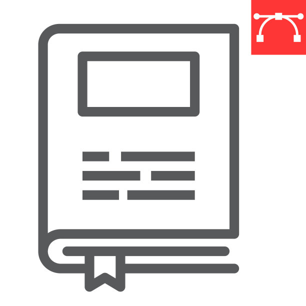 书线图标，学校和教育，书标志矢量图形，可编辑笔画线性图标，eps 10。图片下载