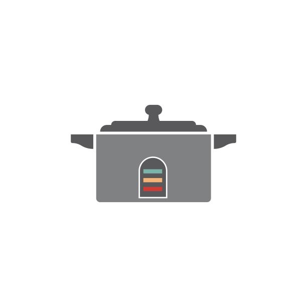 电饭锅图标模板矢量图片下载