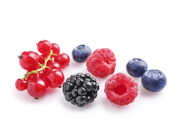 野生新鲜多汁的夏季浆果图片下载