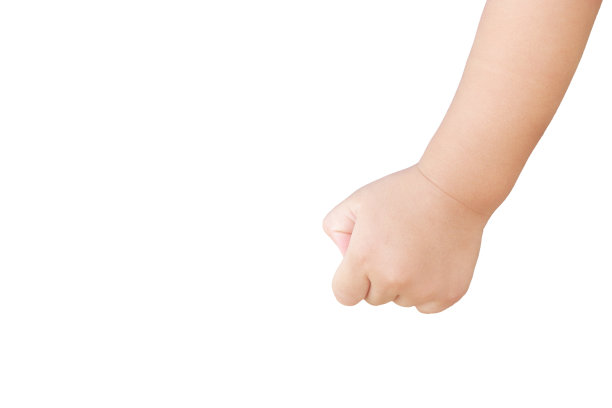 手放在白色背景上图片下载