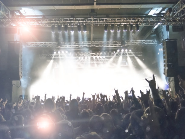 音乐会人群的观点图片下载