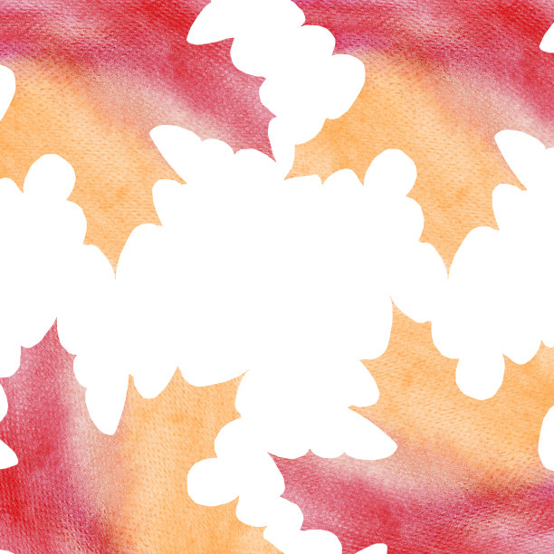 水彩缤纷的秋天枫叶背景图片下载