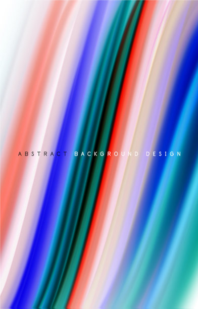 抽象背景-流体颜色梯度波图片下载