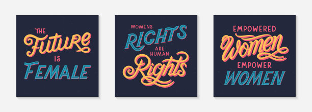 束女孩的力量 矢量插图，打印t恤，海报，卡片和横幅。时尚字体组合图片下载