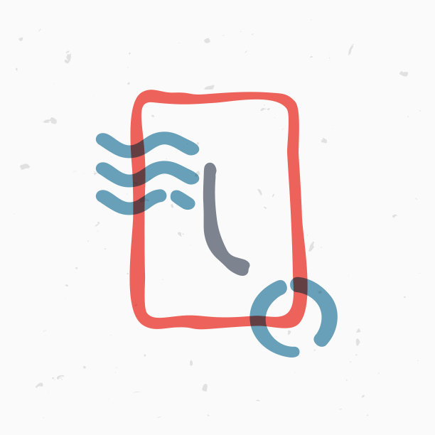 字母I标志在方形框架与波浪线和图片下载