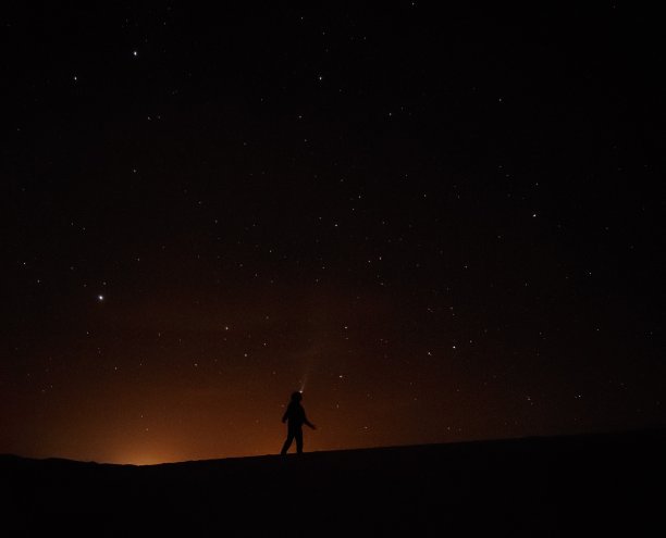 撒哈拉沙漠的夜空图片下载