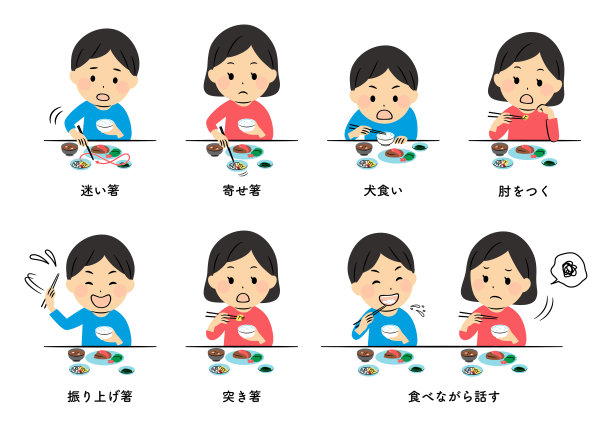 餐桌礼仪和孩子的说明图片下载