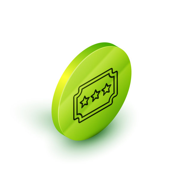 等距线票图标孤立在白色上图片下载