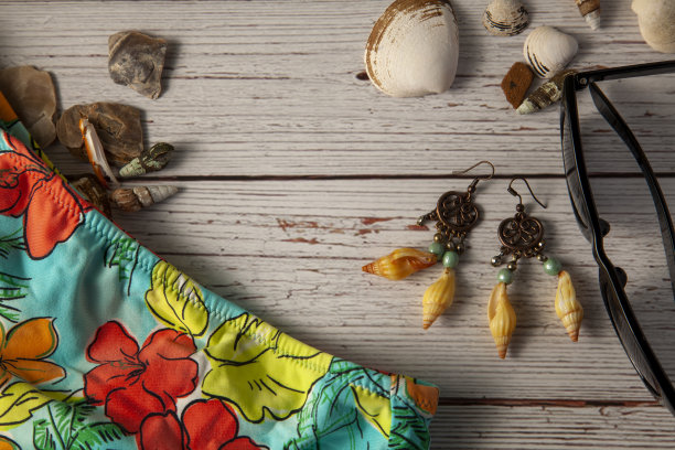 海滩度假项目的组合图片下载