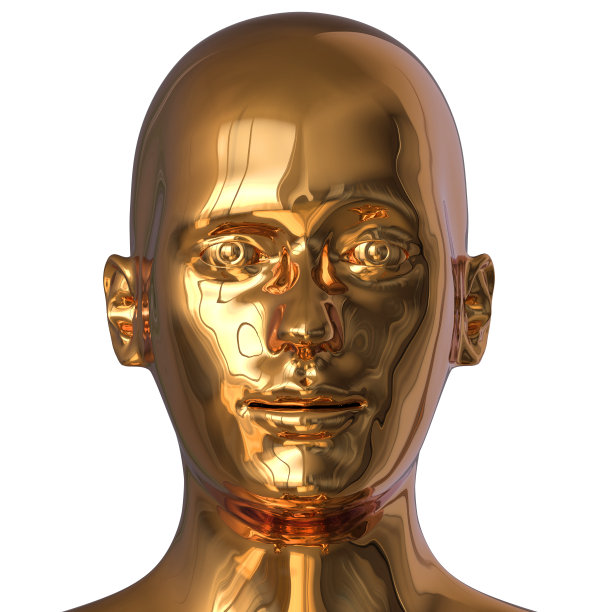 3d插图铁头拍摄人像单人脸部特写图片下载