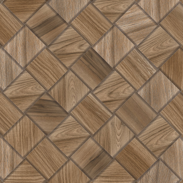 木制几何形状的3d chex图案瓷砖。图片下载