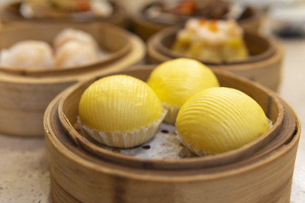广东dum sum餐厅的名字叫奶油包子图片下载