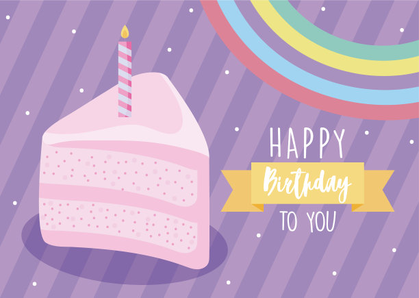 祝你生日快乐，用片片蛋糕搭配图片下载