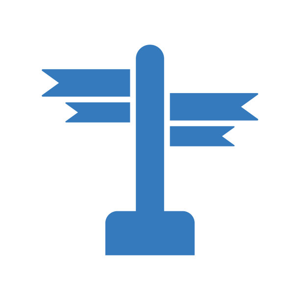 导航方向蓝色图标图片下载