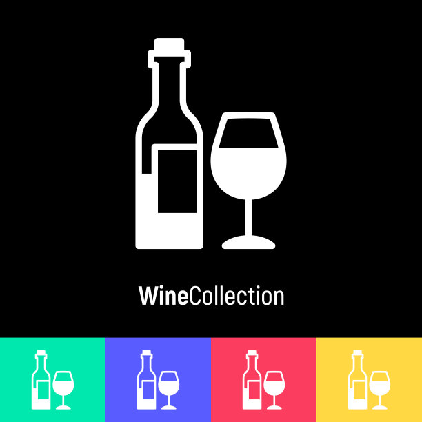 葡萄酒酒吧和酿酒标志设计图片下载