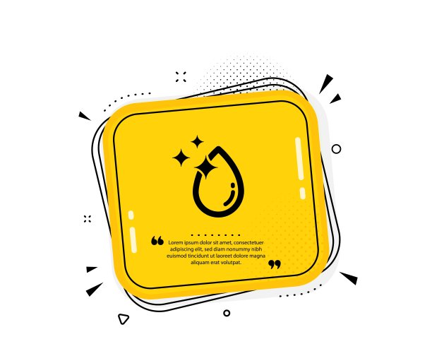 水滴图标。干净的水晶水相星座。向量图片下载