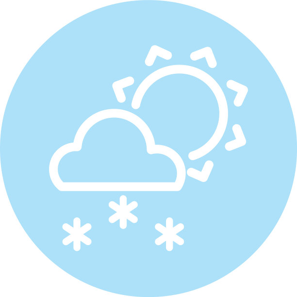 太阳有云雪挡平的风格图片下载