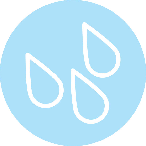 在冬季的雨滴块和平面风格的图标图片下载