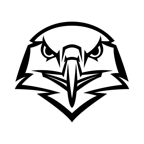 吉祥物造型的鹰头。图片下载