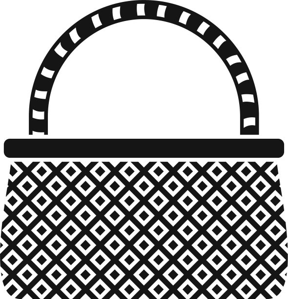 柳条篮子图标简单的风格图片下载