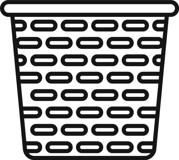 手工篮子图标轮廓风格图片下载