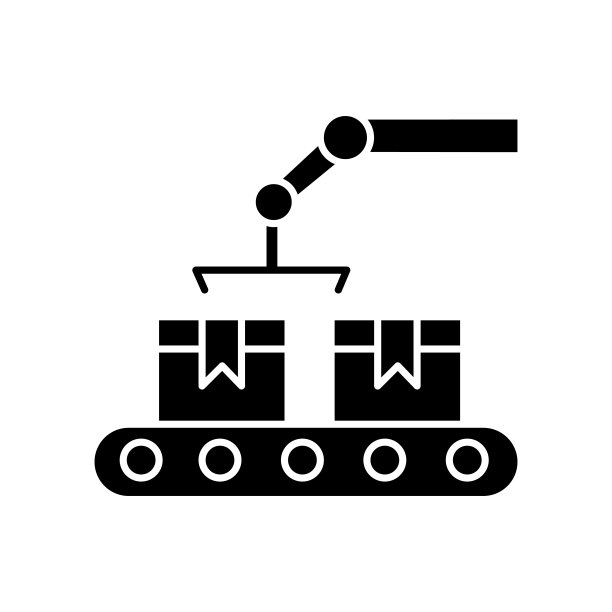 生产黑色字形图标图片下载