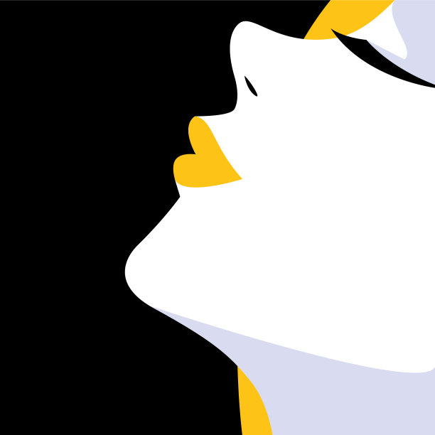 肖像抽象的年轻女子图片下载